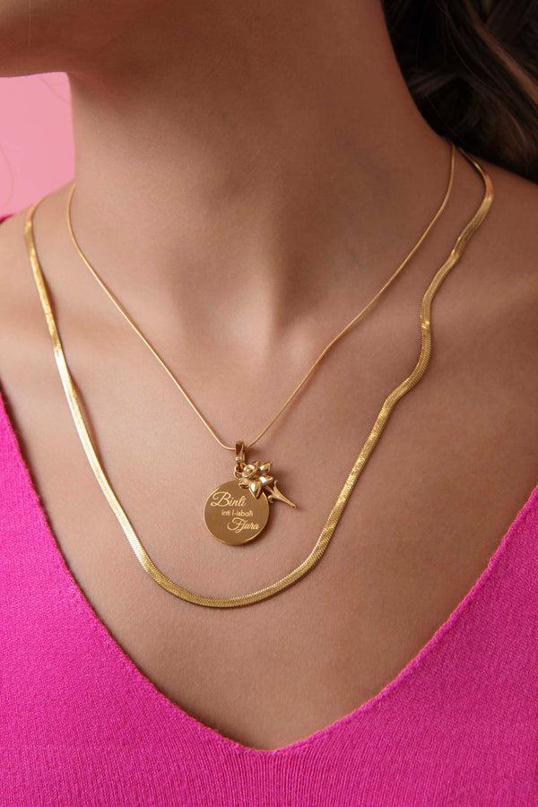 Carisma "Binti Inti L-isbaħ Fjura" Engravable Pendant