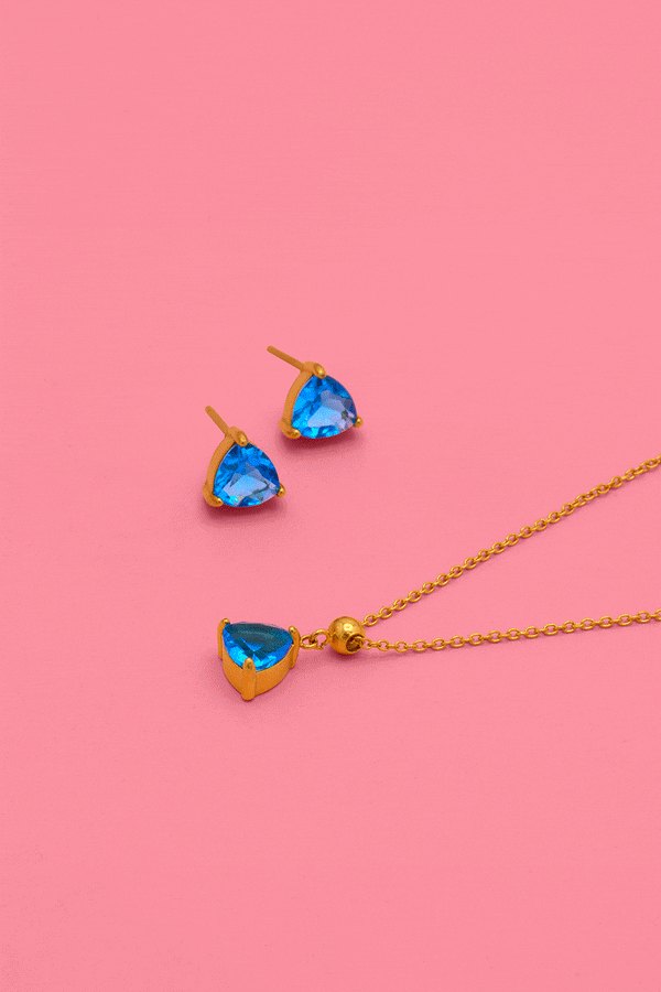 carisma Birthstone Studs & Toggle Charm Necklace Gift Set