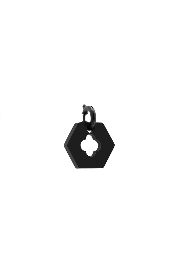 Carisma Black Carisma Hexagon & Letter Pendant Gift Set
