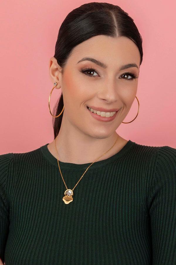 Carisma Brillantina Open Statement Hoop Stud Earring Set