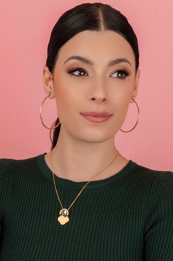 Carisma Brillantina Open Statement Hoop Stud Earring Set