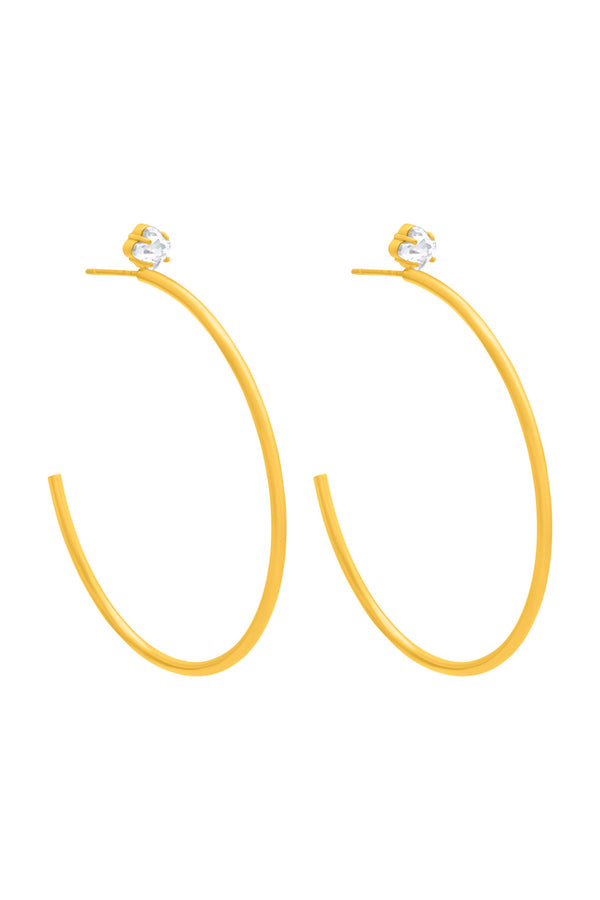 carisma Brillantina Open Statement Hoop Stud Earring Set