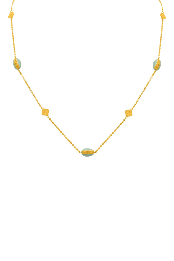 Carisma Capri Blu Shell Necklace & Stud Earrings Gift Set