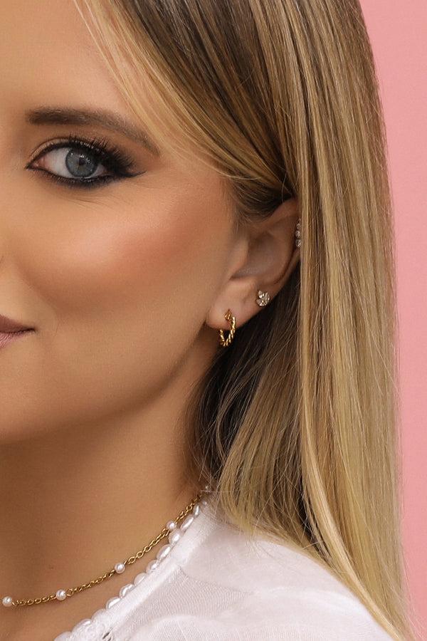 Carisma 10MM Rope Hoop Earring Set