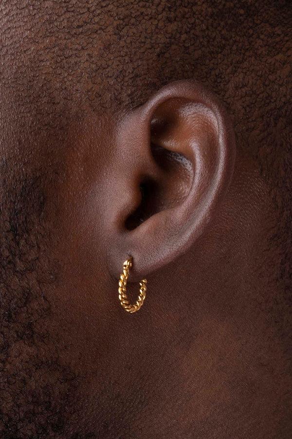 Carisma 15MM Rope Hoop Single Earring