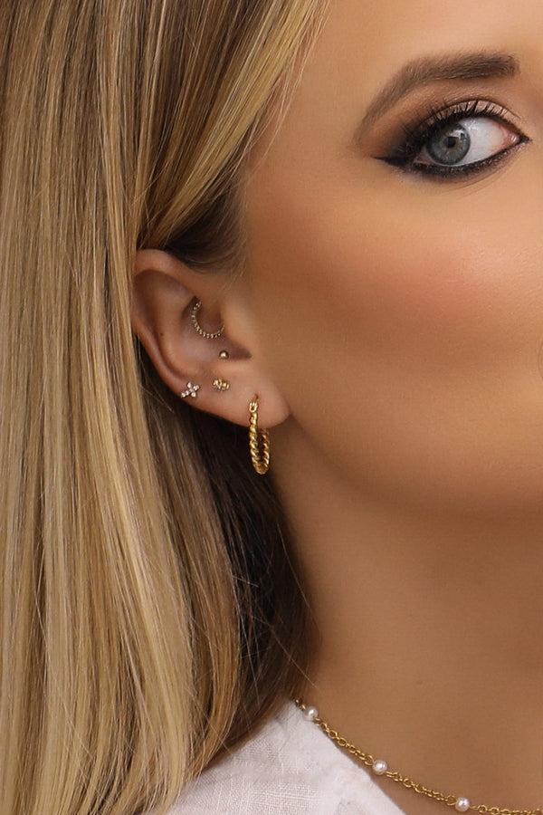 Carisma 20MM Rope Hoop Earring Set