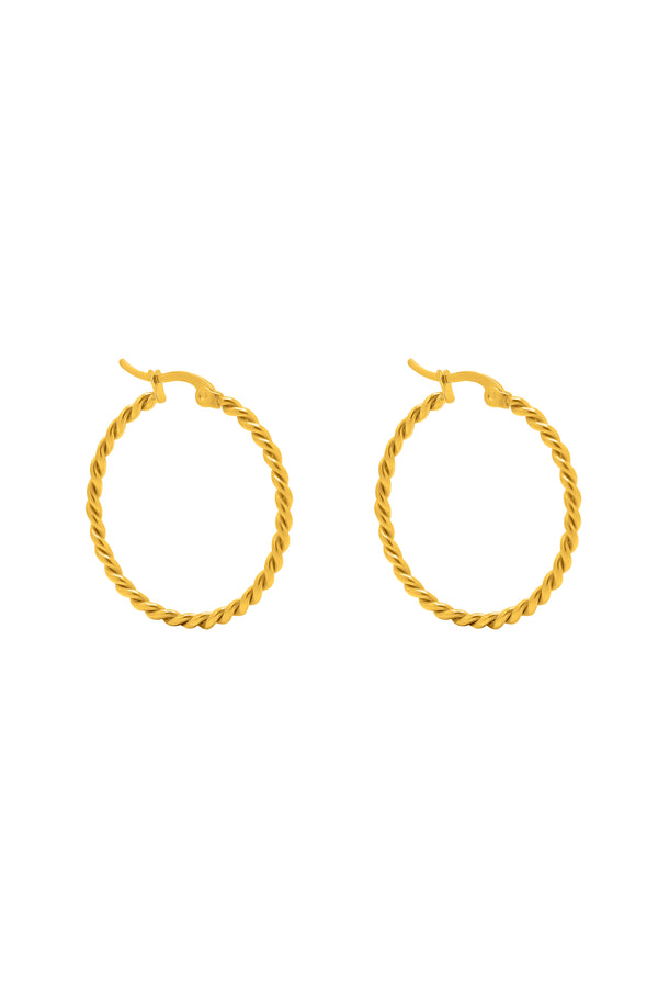 carisma 30MM Rope Hoop Earring Set