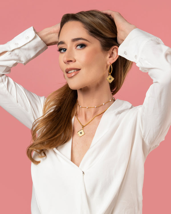 Carisma Agate Logo Stone Pendant