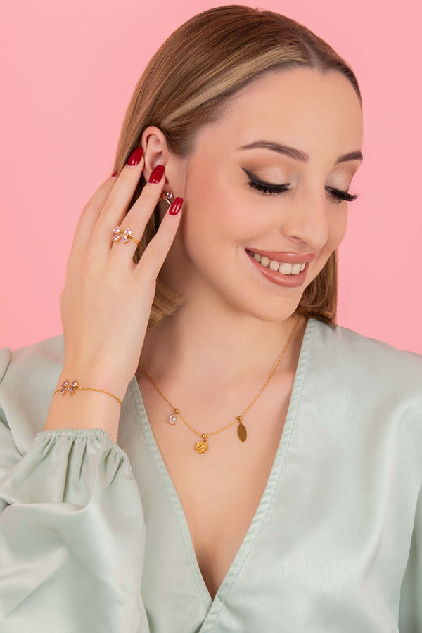 Carisma April Birthstone Toggle Charm Pendant