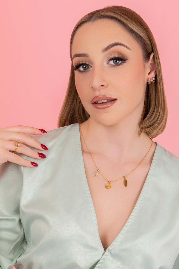 Carisma April Birthstone Toggle Charm Pendant