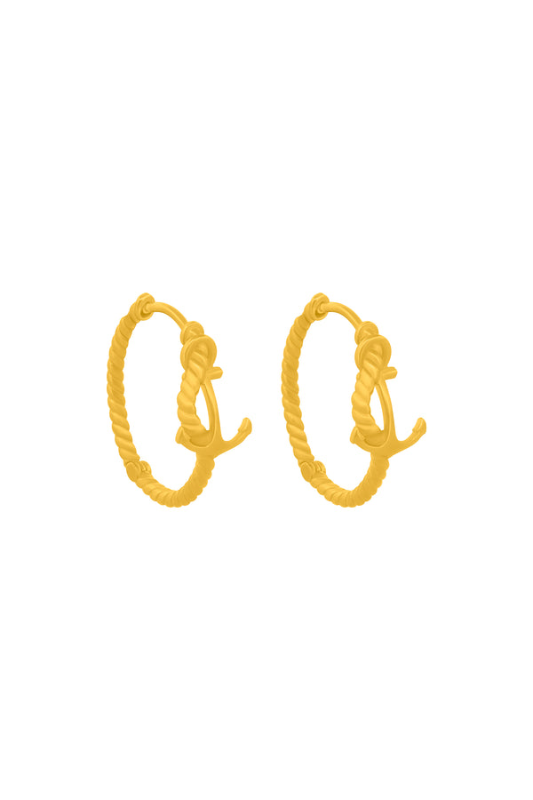 carisma Azure Anchor Hoop Earring Set