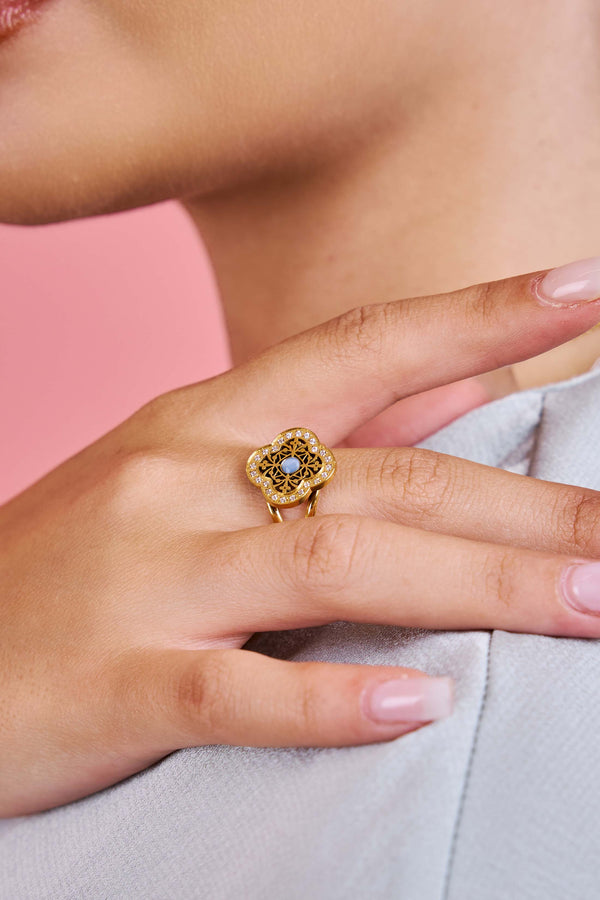 Carisma Azure Cat Eye Ring