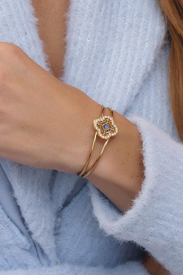 Carisma Azure Cat Eye Ring & Bangle Gift Set