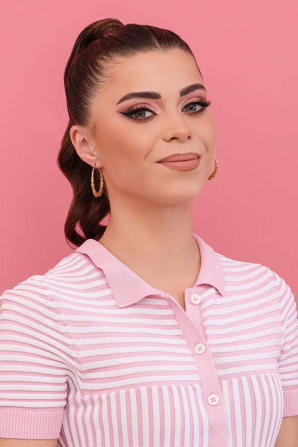 Carisma Bamboo Medium Hoop Earring Set