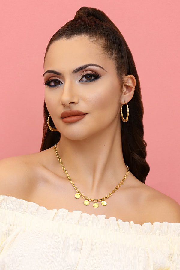 Carisma Bamboo Medium Hoop Earring Set