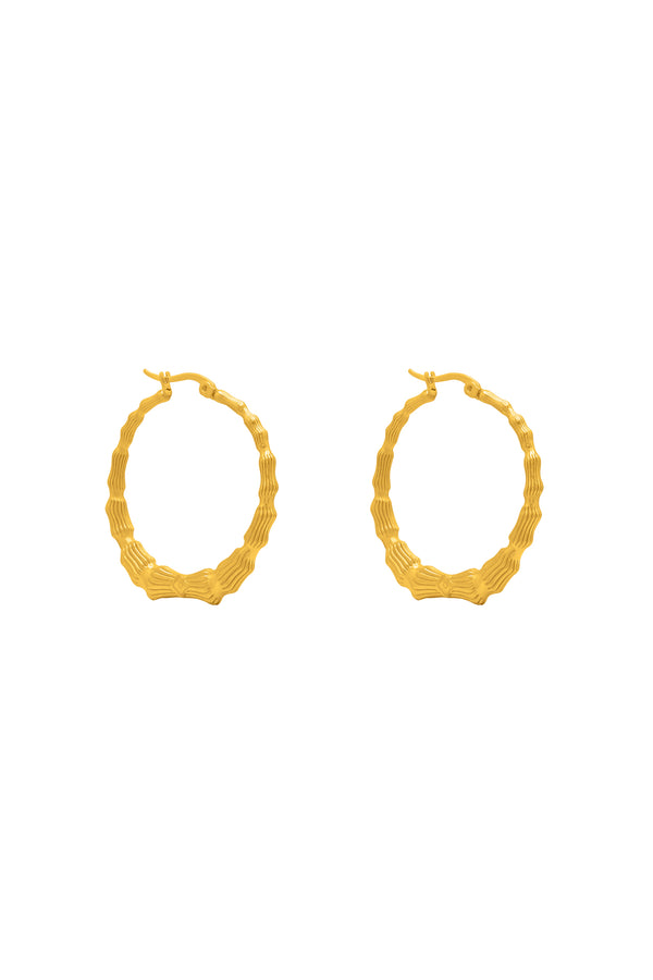 carisma Bamboo Medium Hoop Earring Set