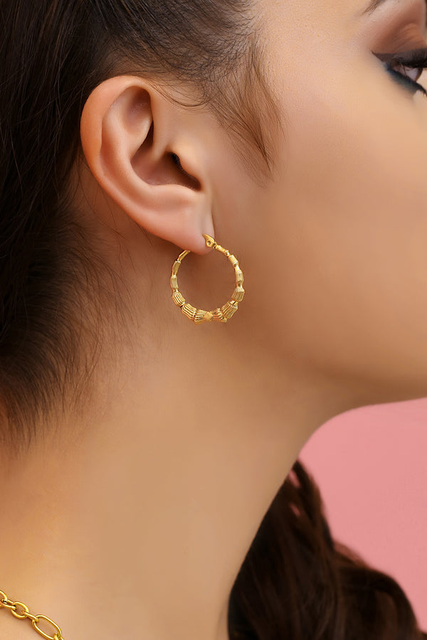 Carisma Bamboo Petite Hoop Earring Set