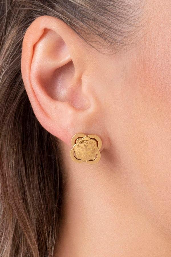 Carisma Bettina's Maltese Cross Stud Earring Set