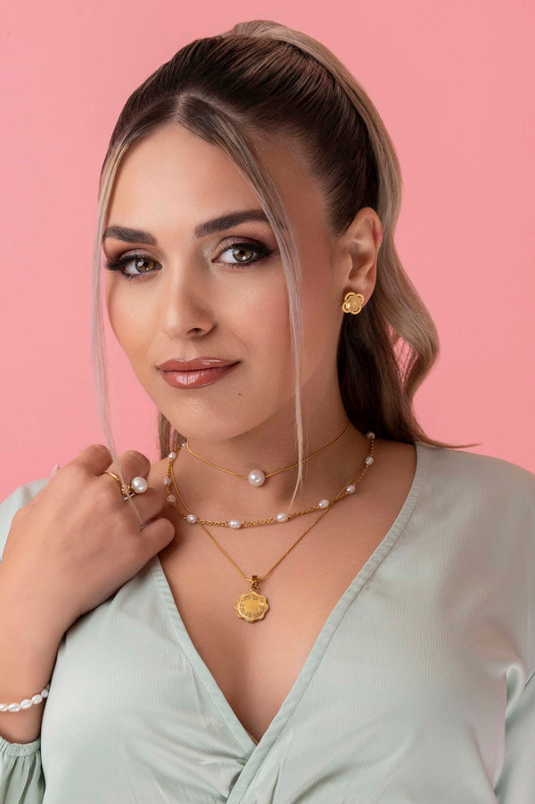 Carisma Bettina's Maltese Cross Stud Earring Set