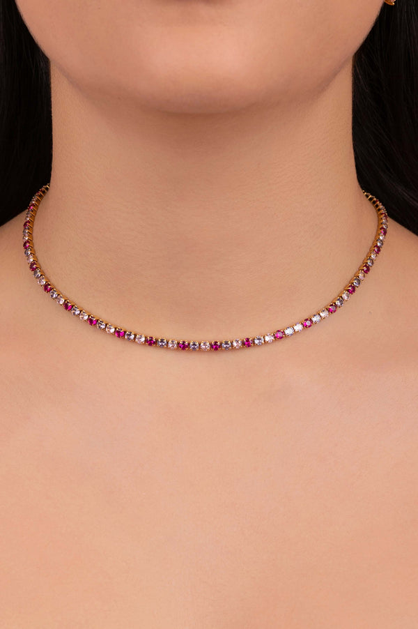 Carisma Beżżulett Tennis Bracelet & Choker Gift Set