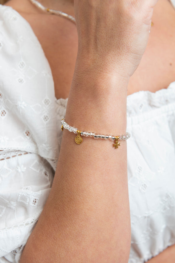 Carisma Bianca’s White Beaded Necklace