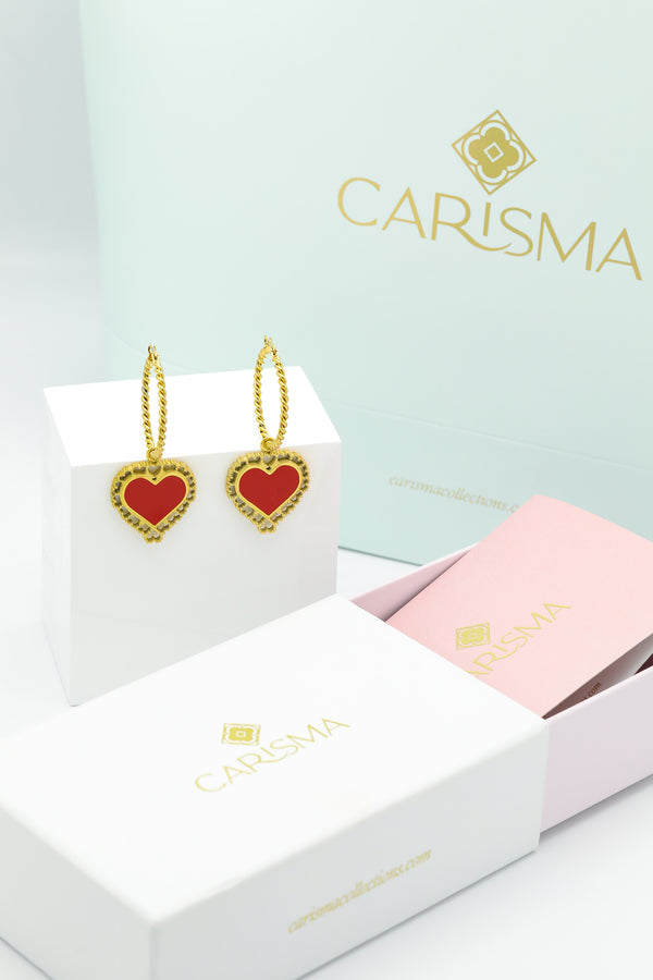 carisma Bizzilla Heart Pendant Earring Gift Set