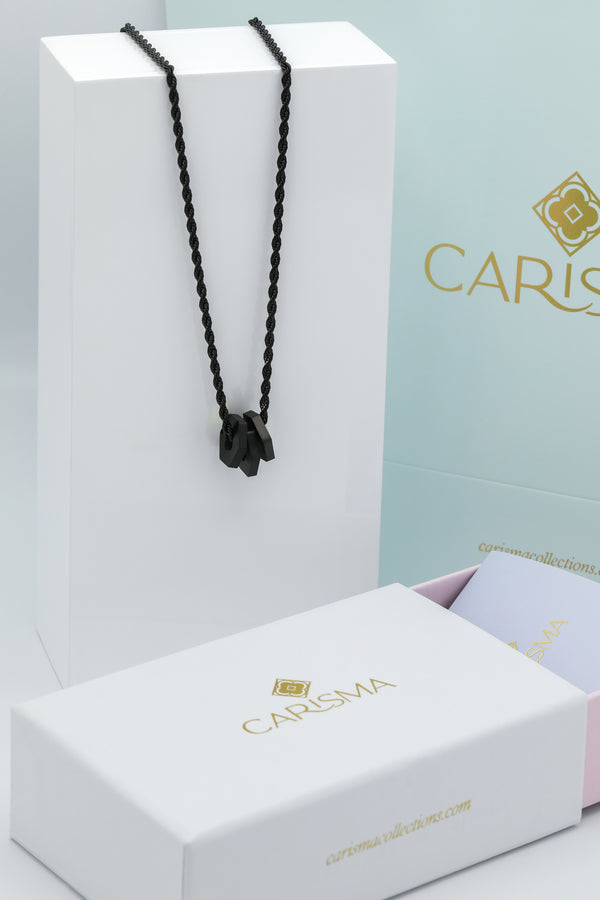 carisma Black Carisma Hexagon Pendant Gift Set