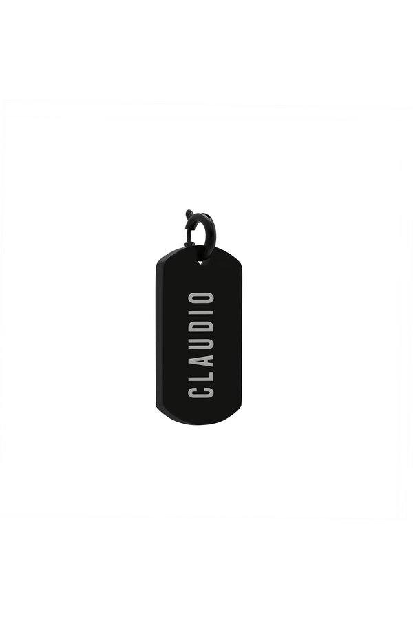 carisma Black Carisma Tag Pendant