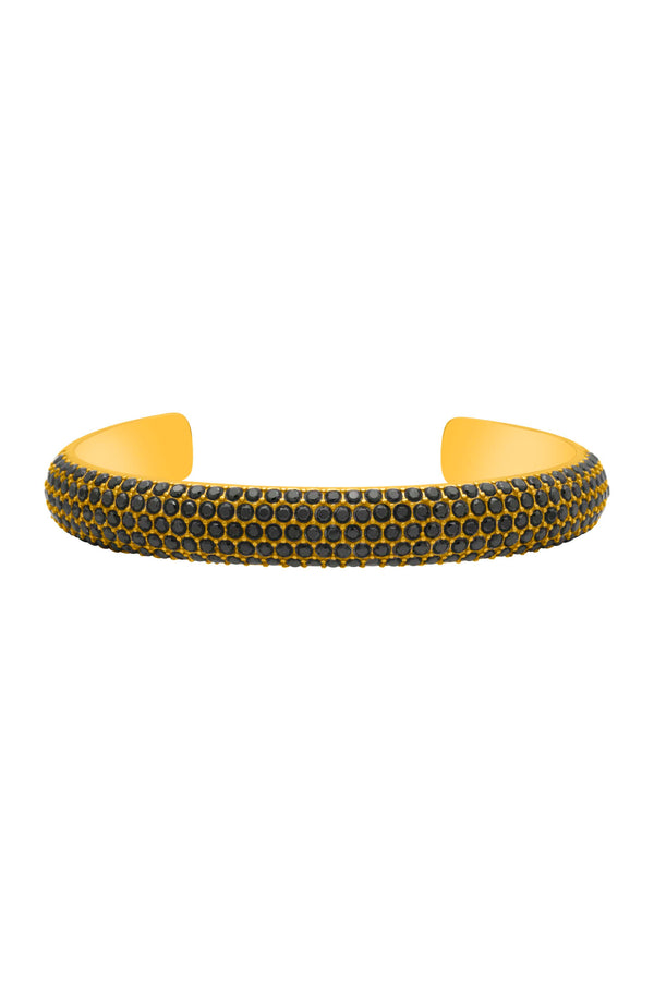 Carisma Black Pavé Patterned Bangle