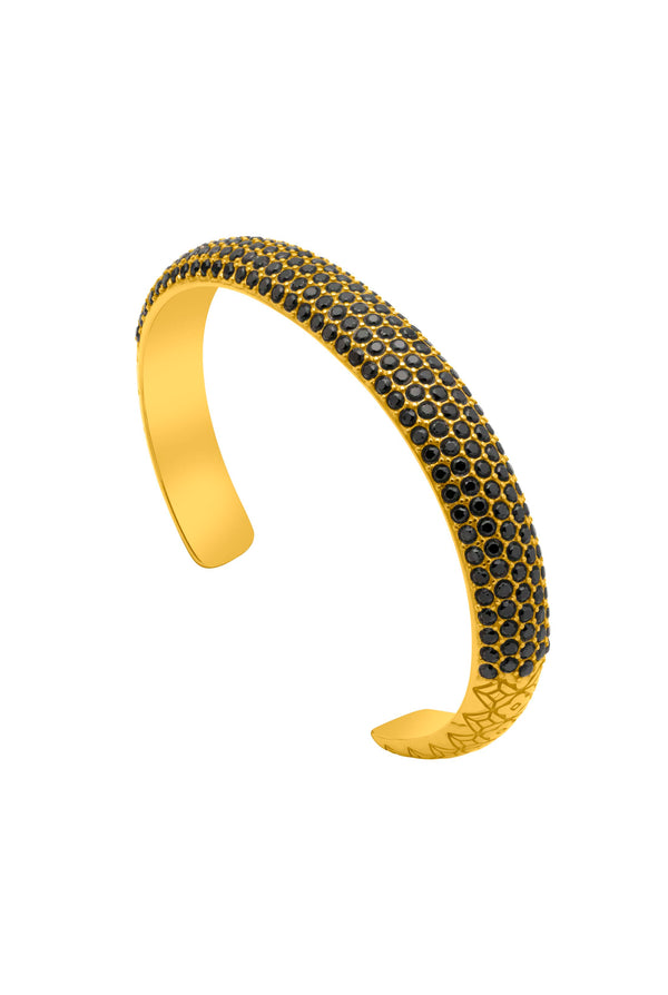 carisma Black Pavé Patterned Bangle