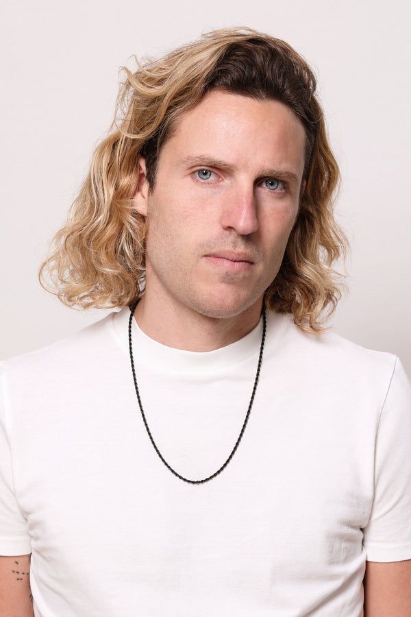 Carisma Black Rope Chain Necklace