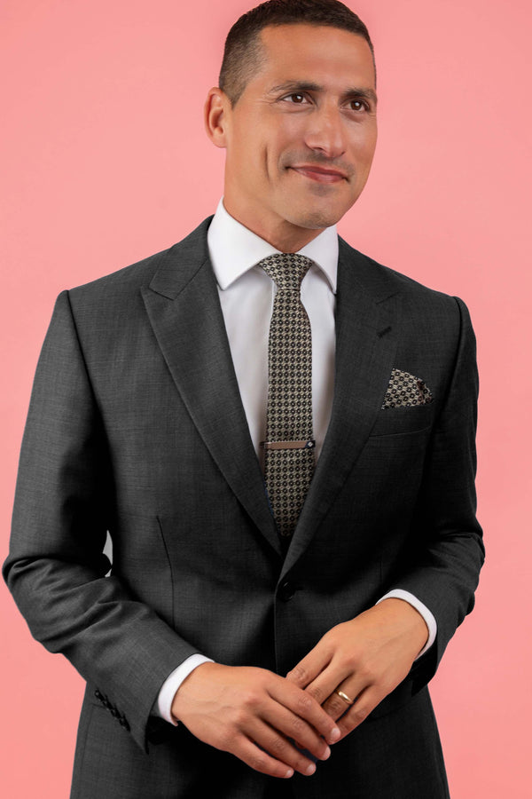 Carisma Carisma Black Signature Tie & Pocket Square & Oliver's Cufflink Gift Set