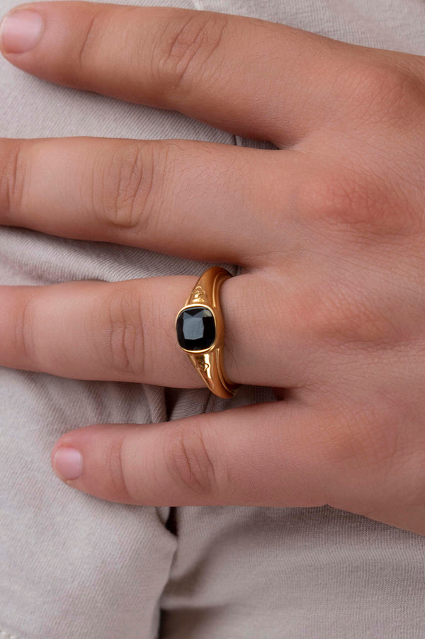 Carisma Black Zirconia Accent Ring