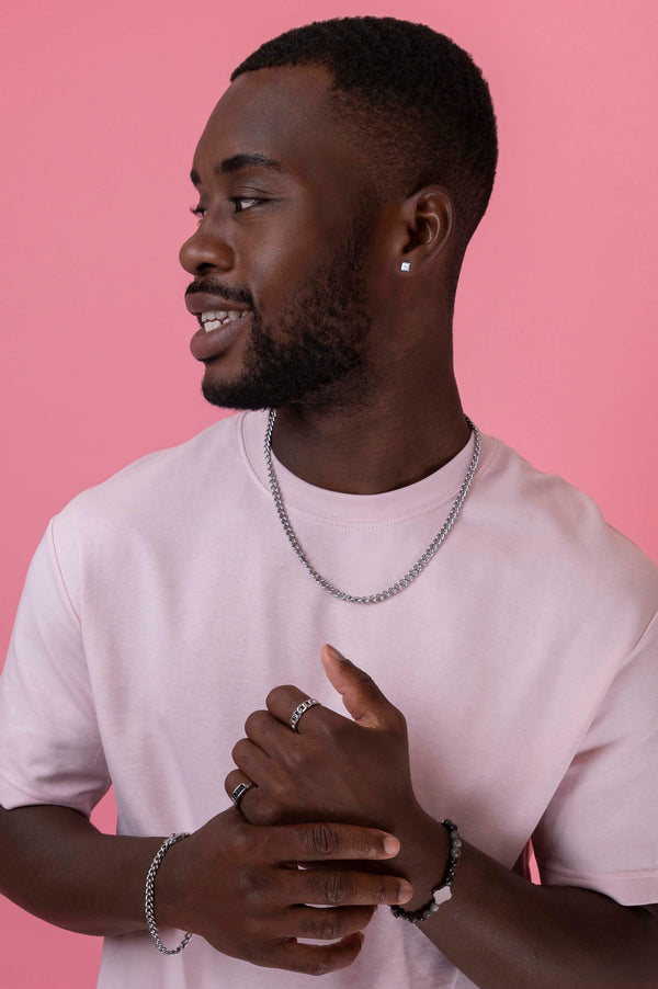 Carisma Black Zirconia Curb Chain Bracelet