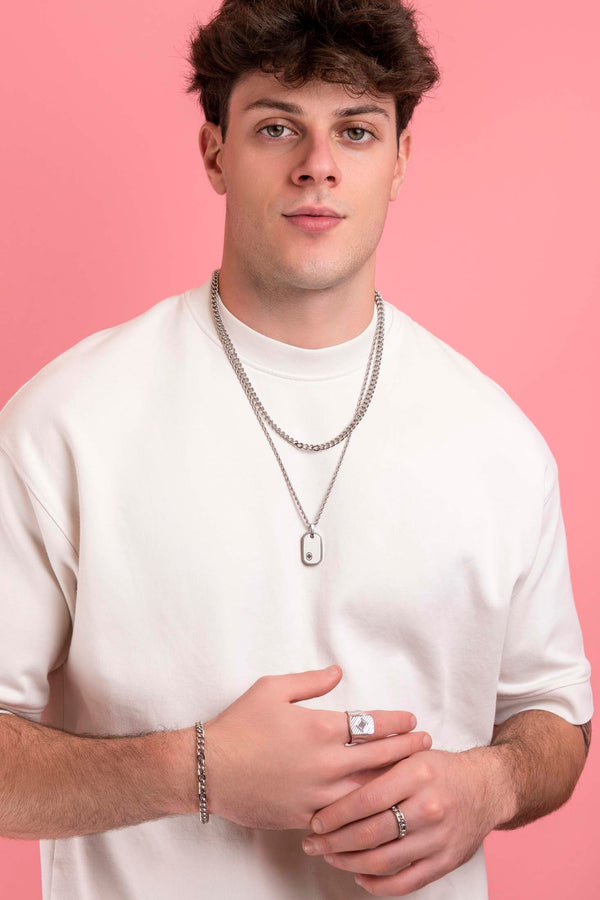 Carisma Black Zirconia Curb Chain Bracelet