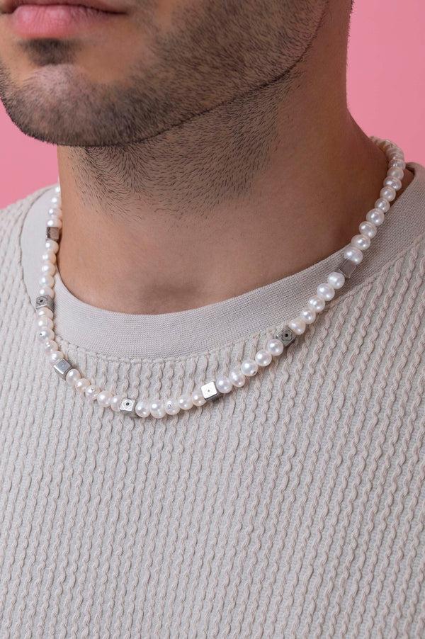 Carisma Block Pearl Necklace