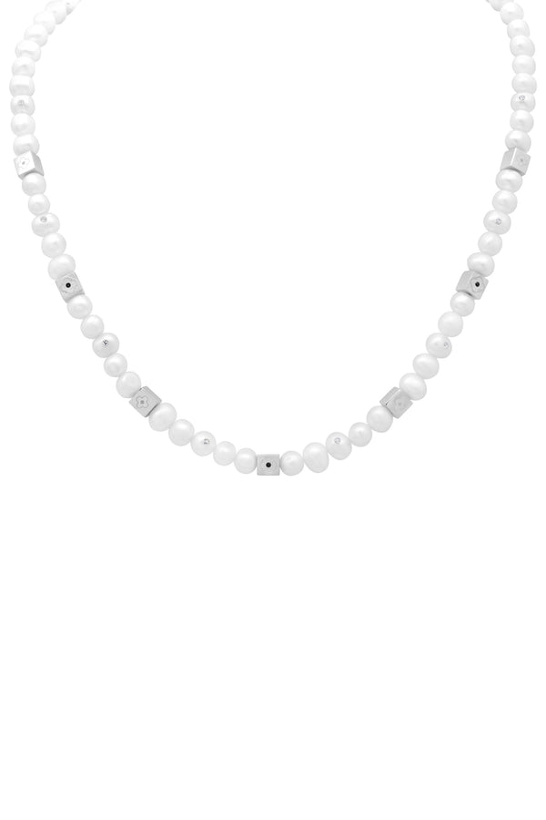 carisma Block Pearl Necklace