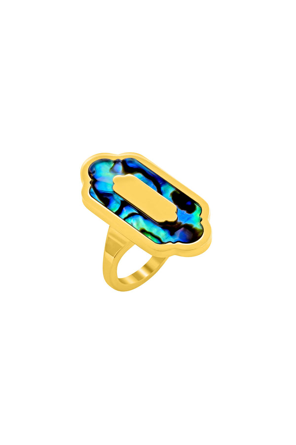 Carisma Blue Lagoon Abalone Ring