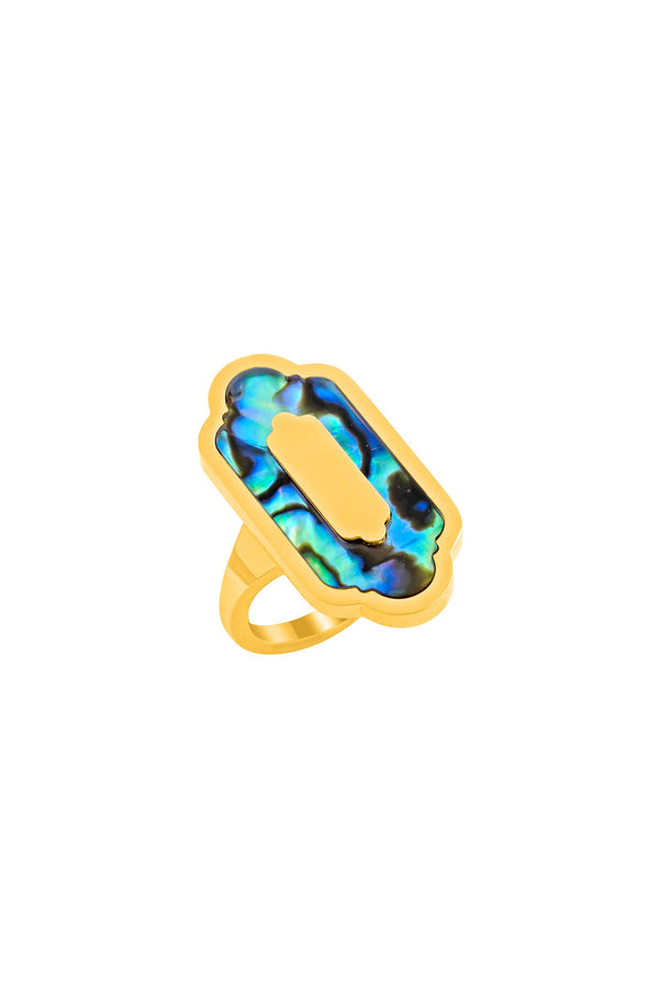 carisma Blue Lagoon Abalone Ring