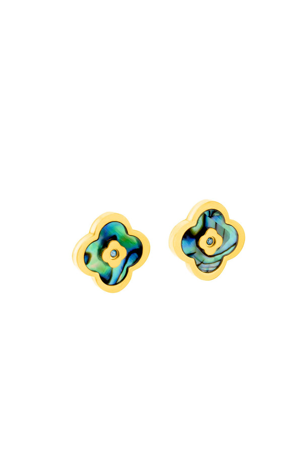 carisma Blue Lagoon Abalone Stud Earring Set