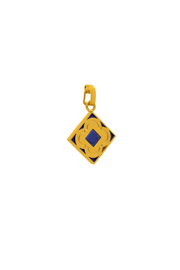 carisma Blue Sapphire Logo Stone Pendant