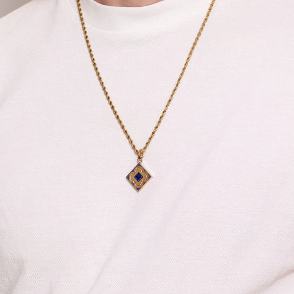 Carisma Blue Stone Carisma Logo Pendant