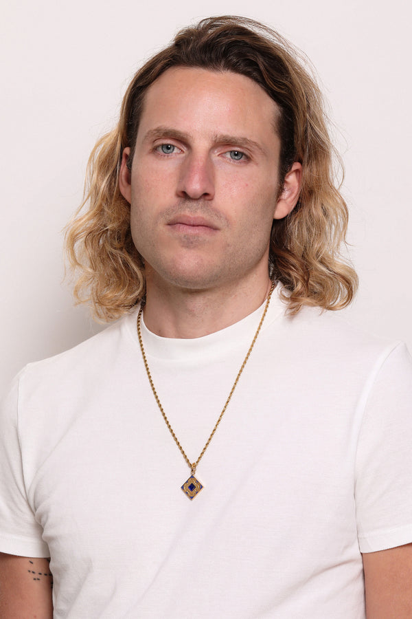 Carisma Blue Stone Carisma Logo Pendant