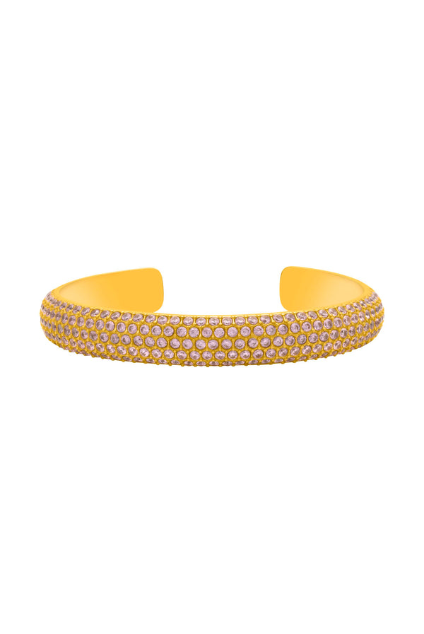 Carisma Blush Pavé Patterned Bangle