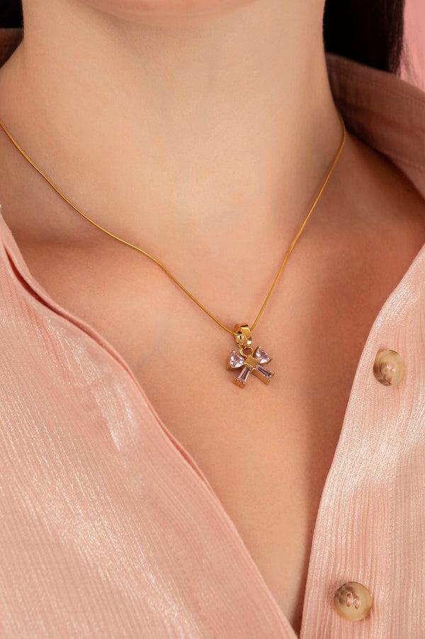 Carisma Blushing Bow Pendant