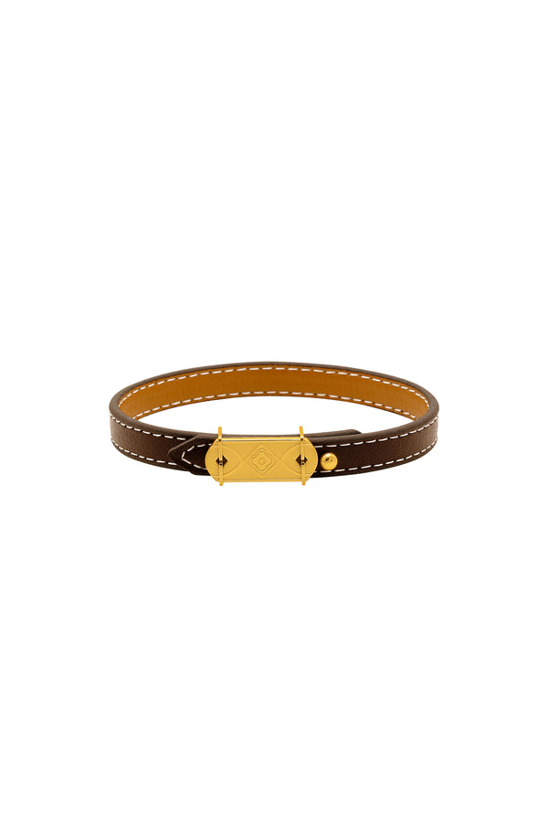 carisma Brown Buckle Leather Bracelets