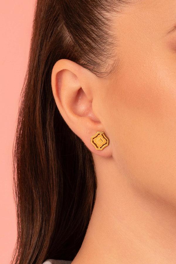 Carisma Carisma Concave Tile Stud Earring Set