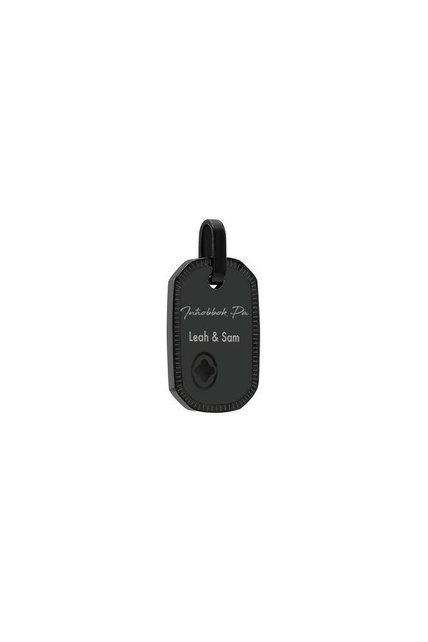 carisma Carisma Logo Black Tag Engravable Pendant