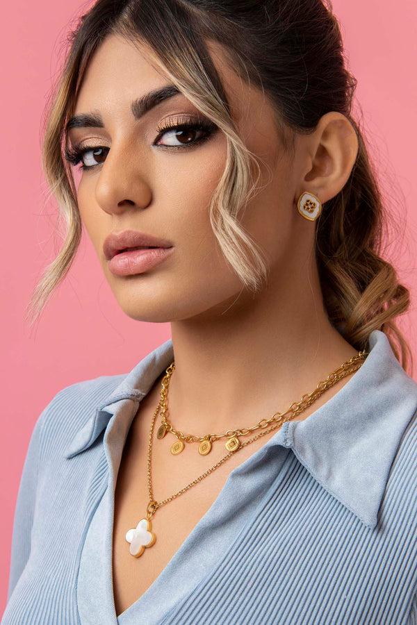 Carisma Carisma Logo Coin Link Necklace