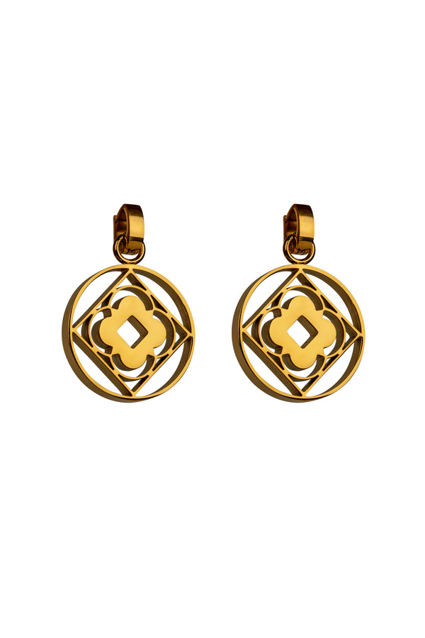 carisma Carisma Logo Pendant Earring Set